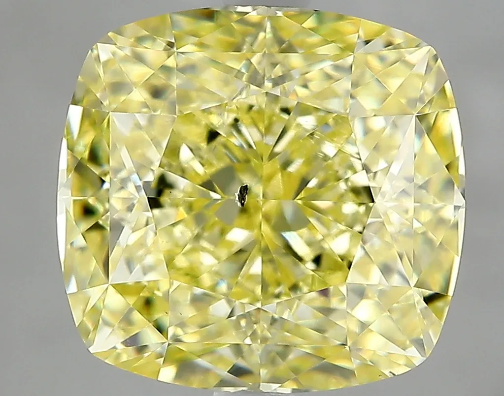 Cushion Brilliant 5.03 Yellow SI2 FNT