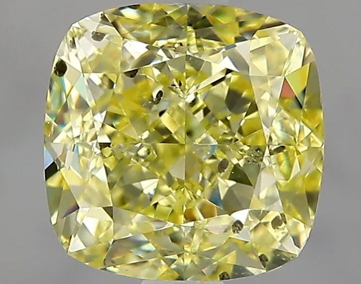 Cushion Brilliant 2 Yellow SI2 FNT