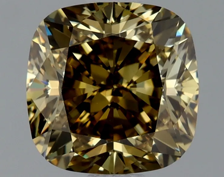 Cushion Brilliant 1.23 Gray VVS2 NON