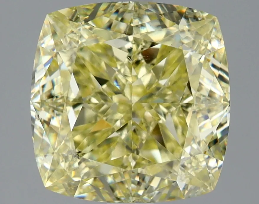 Cushion Brilliant 3.51 Yellow SI1 FNT