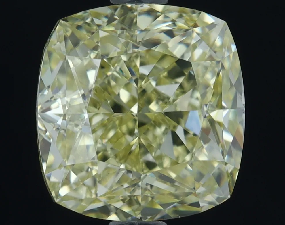 Cushion Brilliant 2.52 Yellow VS1 STG