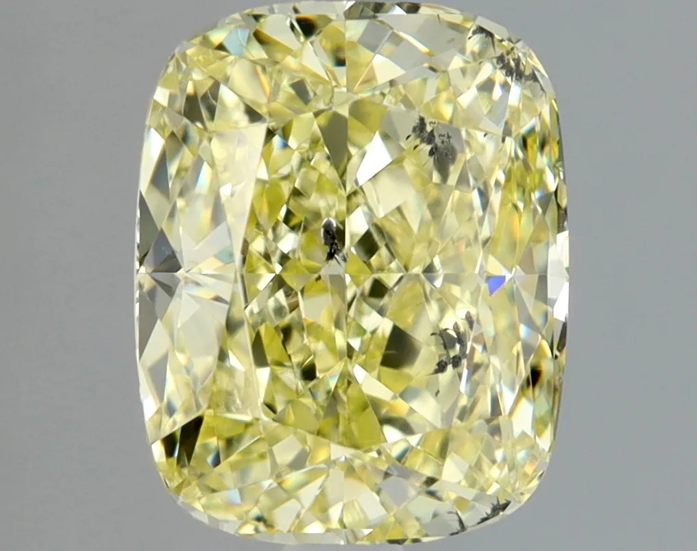 Cushion Brilliant 2.06 Yellow SI2 NON