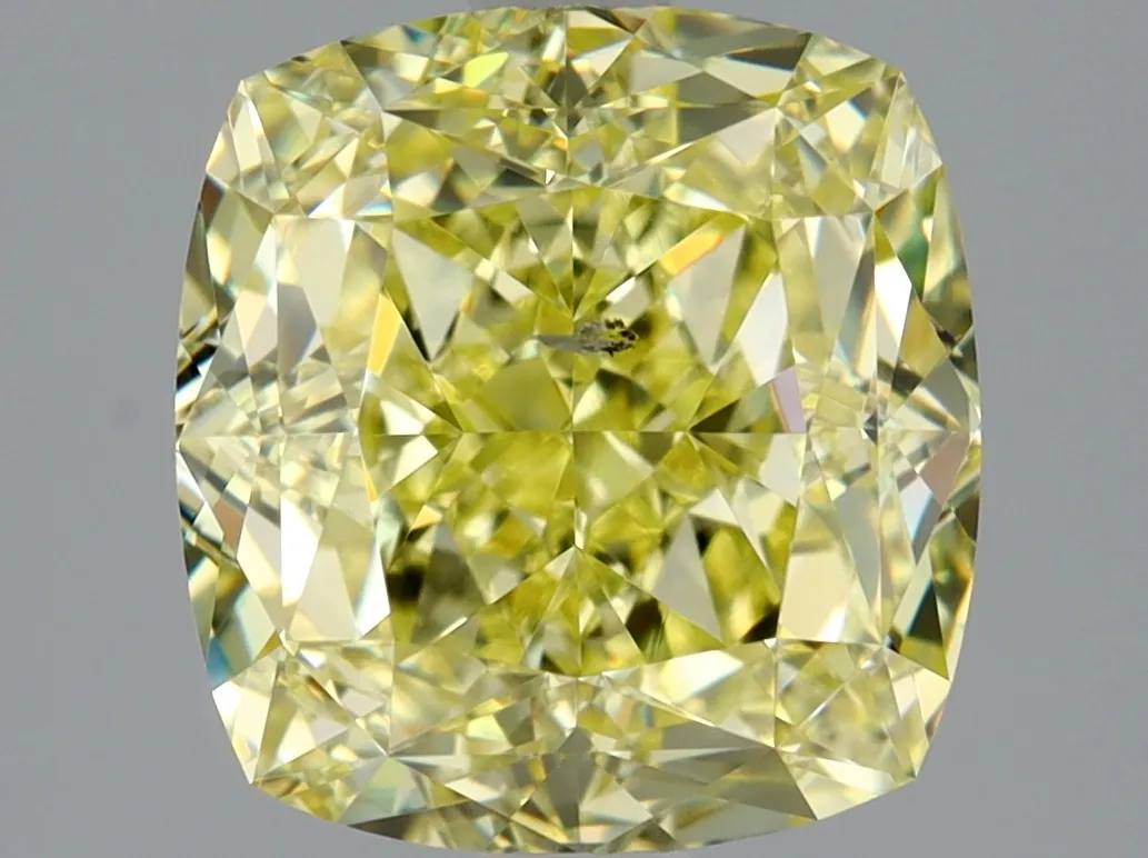 Cushion Brilliant 2.69 Yellow SI2 FNT