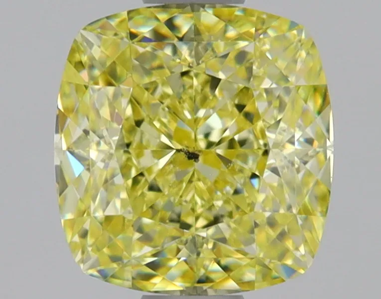Cushion Brilliant 1.21 Yellow SI2 FNT