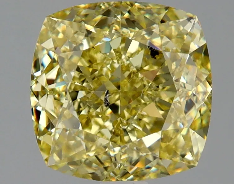 Cushion Brilliant 2.53 Yellow SI2 NON