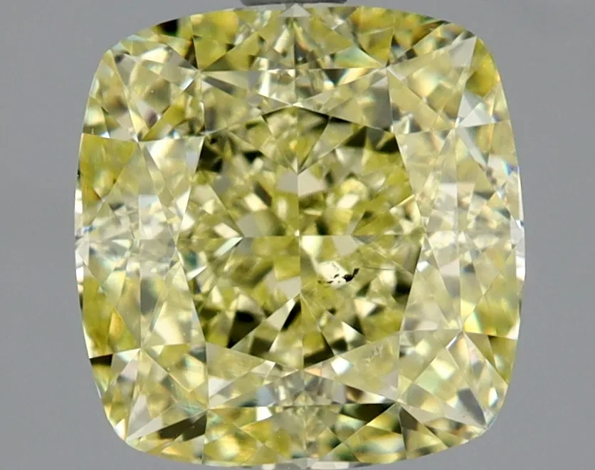 Cushion Brilliant 2.61 Yellow SI1 FNT