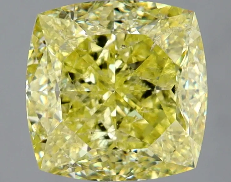 Cushion Brilliant 3.05 Yellow SI2 MED