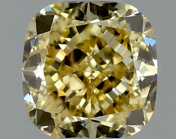Cushion Brilliant 0.53 Yellow VVS1 MED