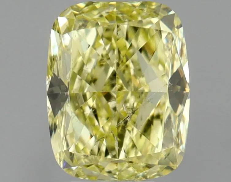 Cushion Brilliant 0.31 Yellow SI2 FNT