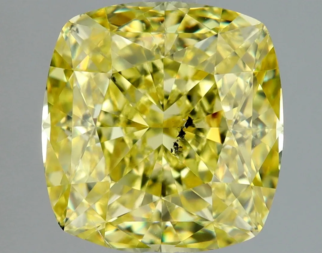 Cushion Brilliant 2.51 Yellow SI2 FNT