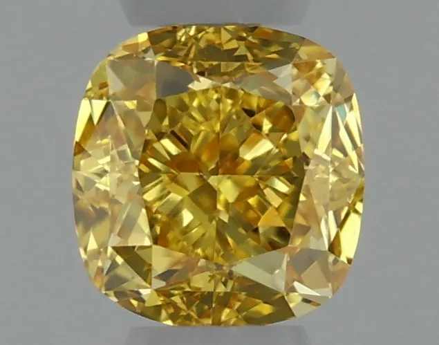 Cushion Brilliant 0.26 Yellow SI1 FNT