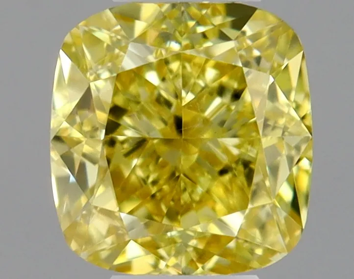 Cushion Brilliant 0.28 Yellow SI2 FNT