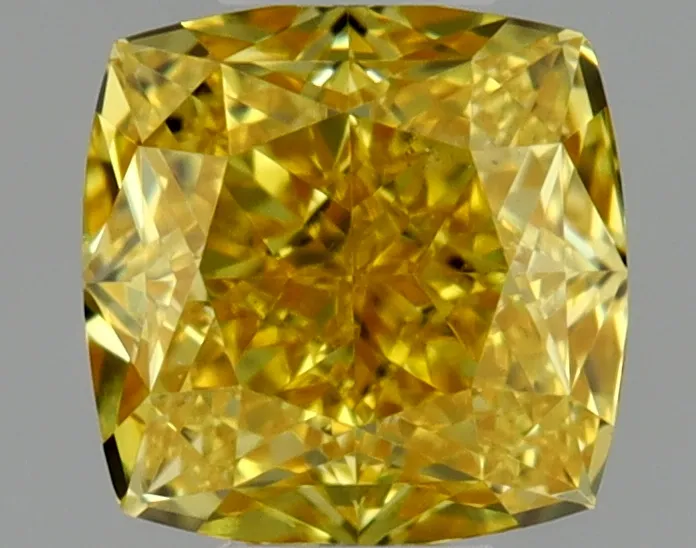 Cushion Brilliant 0.31 Yellow SI1 FNT