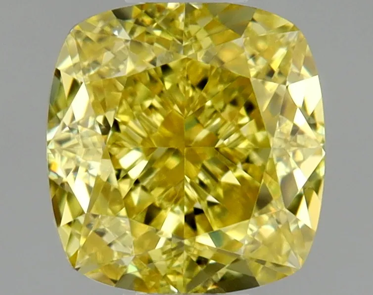 Cushion Brilliant 0.5 Yellow VS2 NON