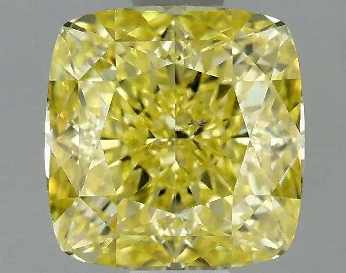 Cushion Brilliant 1.24 Yellow SI1 FNT