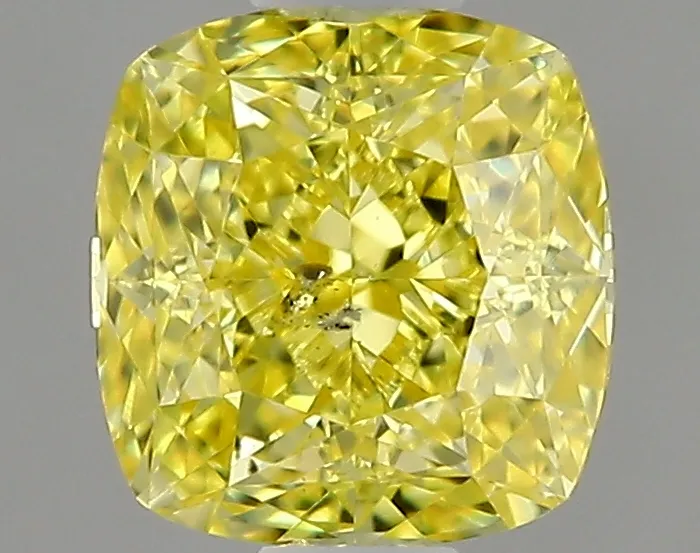 Cushion Brilliant 0.54 Yellow SI2 FNT