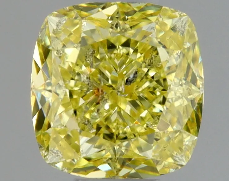 Cushion Brilliant 0.51 Yellow I1 FNT