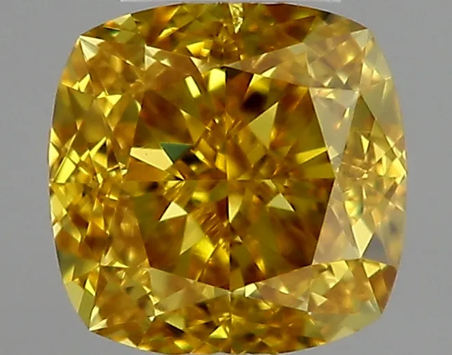 Cushion Brilliant 0.31 Yellow SI2 FNT