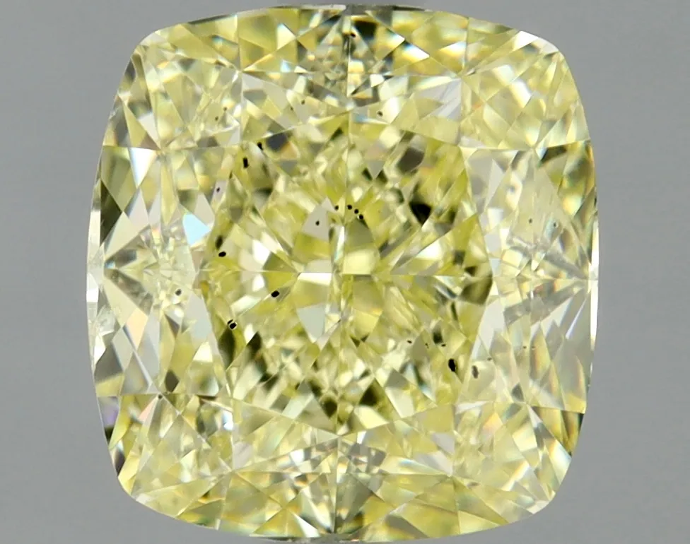 Cushion Brilliant 2.03 Yellow SI2 FNT