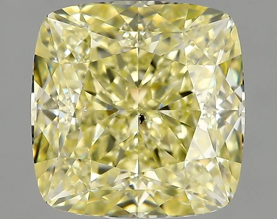 Cushion Brilliant 2.51 Yellow SI1 NON