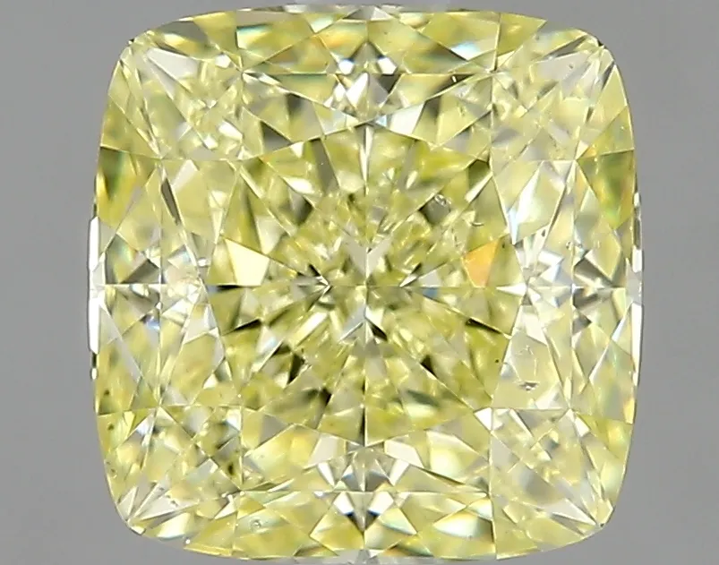 Cushion Brilliant 2.07 Yellow SI1 FNT