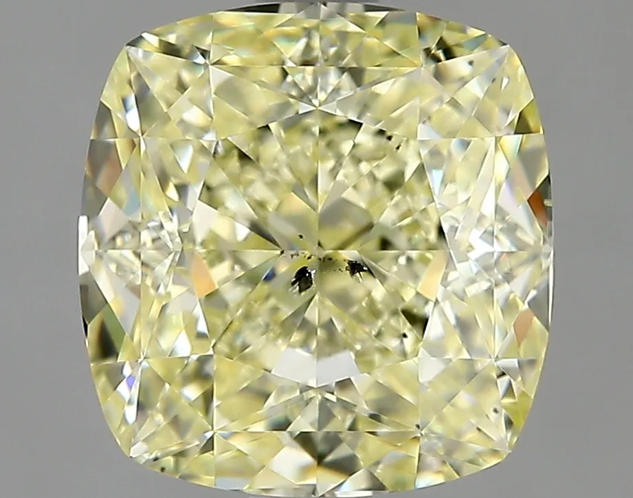 Cushion Brilliant 2.52 Yellow SI2 NON