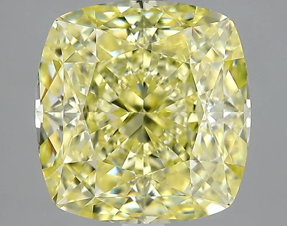 Cushion Brilliant 4.25 Yellow VS2 MED