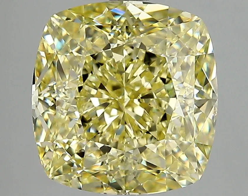 Cushion Brilliant 5.04 Yellow SI1 FNT