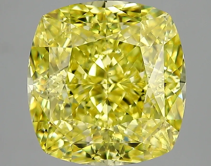 Cushion Brilliant 4.05 Yellow VS2 MED