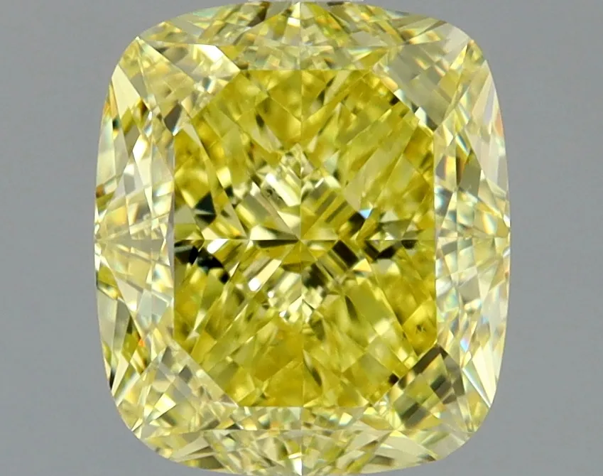 Cushion Brilliant 1.84 Yellow VS2 FNT