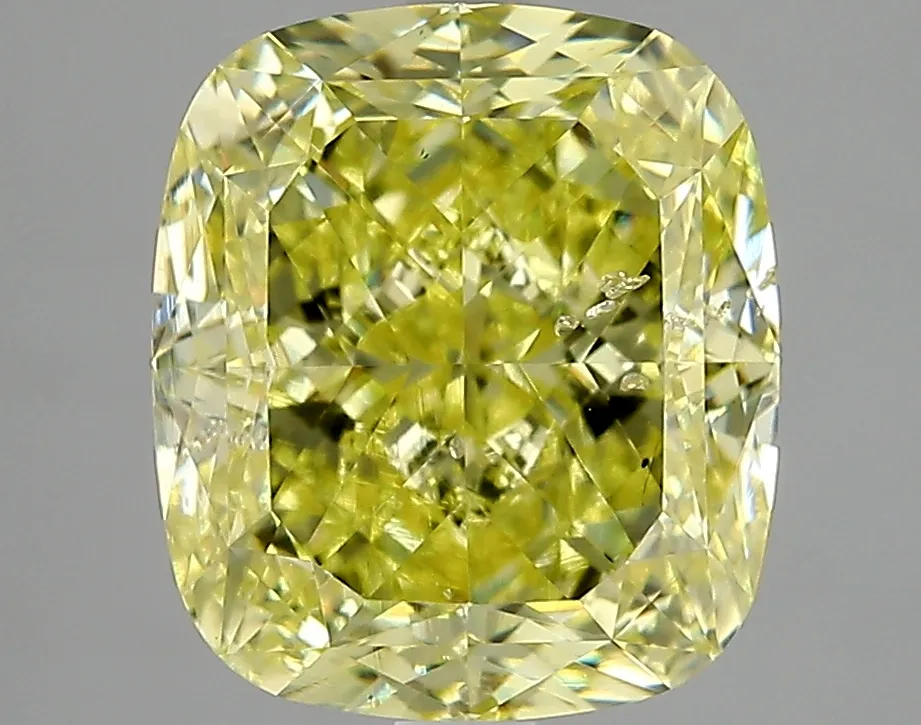 Cushion Brilliant 4.01 Yellow SI2 MED