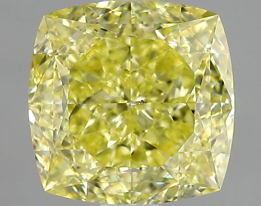 Cushion Brilliant 1.89 Yellow SI1 FNT