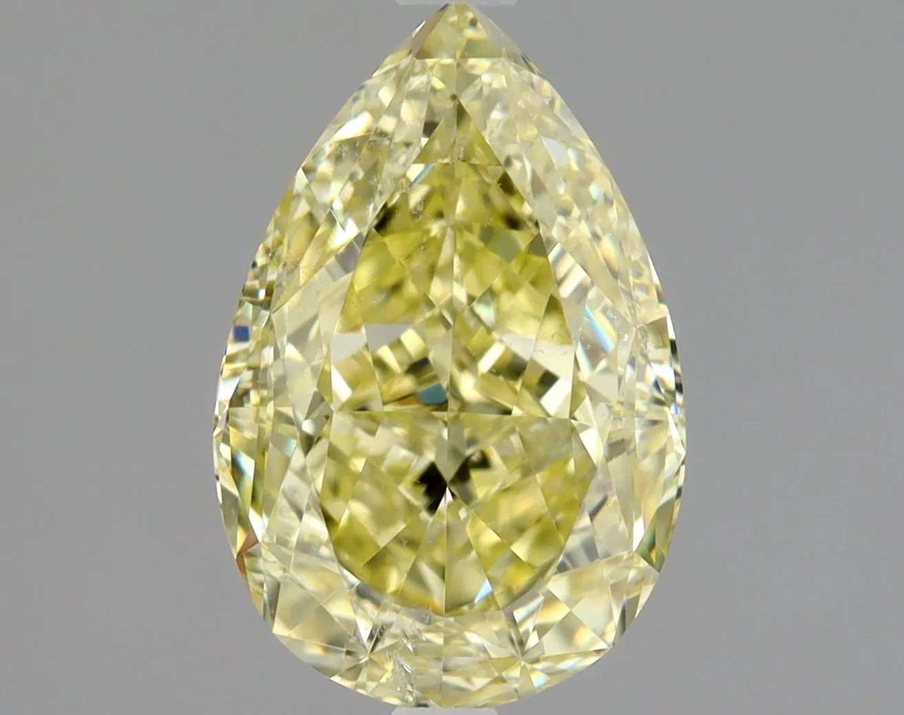 Pear 2.02 Yellow SI2 NON