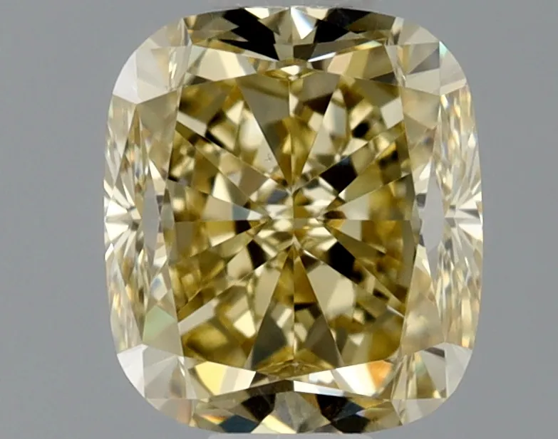 Cushion Brilliant 0.58 Yellow VS1 MED