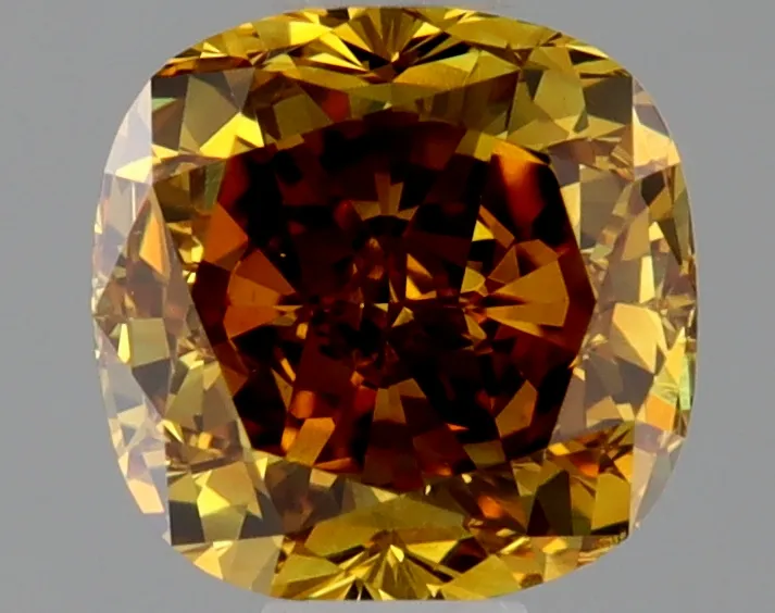 Cushion Brilliant 0.52 Yellow VS2 NON