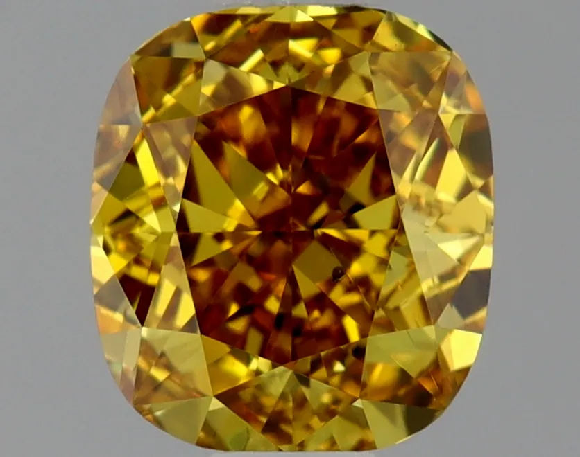 Cushion Brilliant 0.6 Yellow SI1 NON