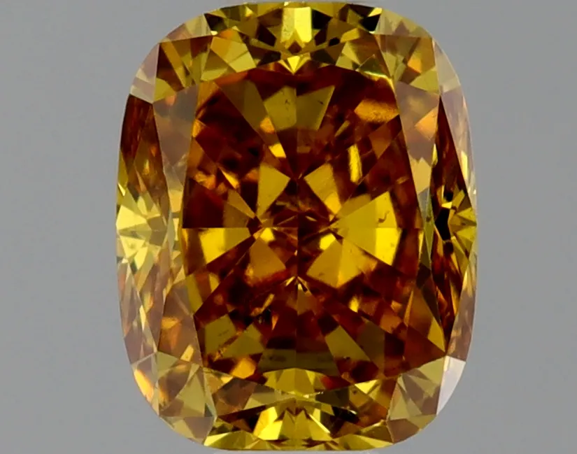 Cushion Brilliant 0.53 Yellow SI1 NON