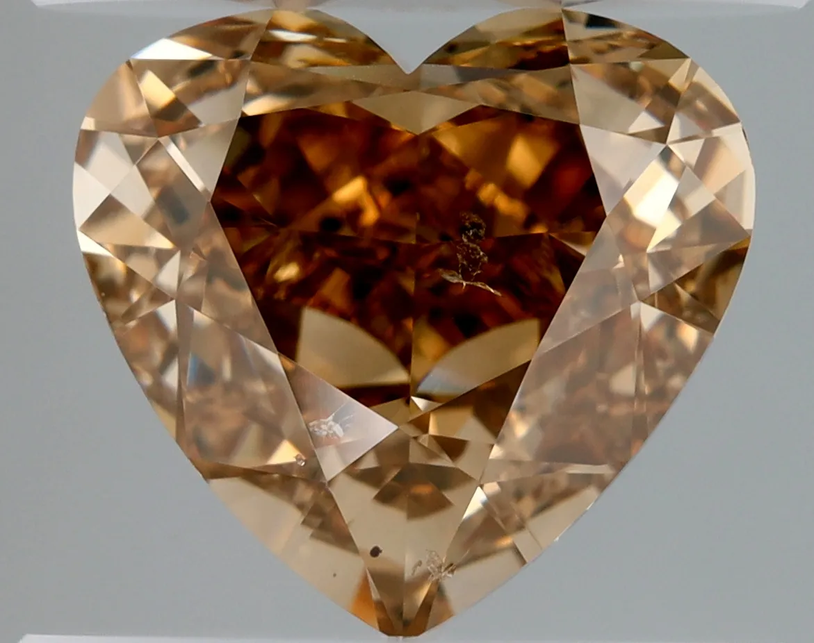 Heart 2 Yellow SI2 FNT