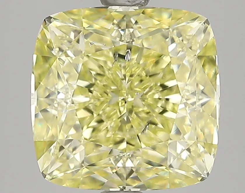 Cushion Brilliant 3.01 Yellow SI2 FNT