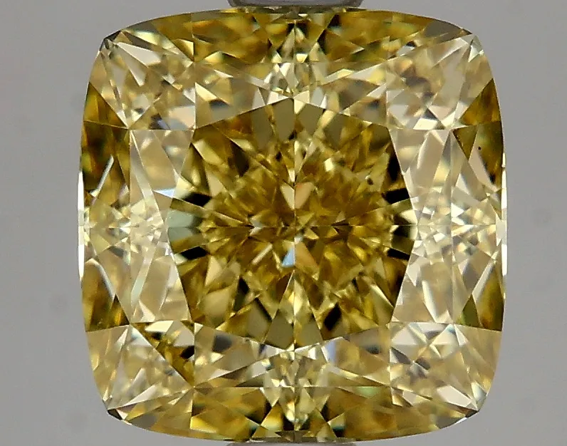 Cushion Brilliant 2.05 Yellow VVS1 NON