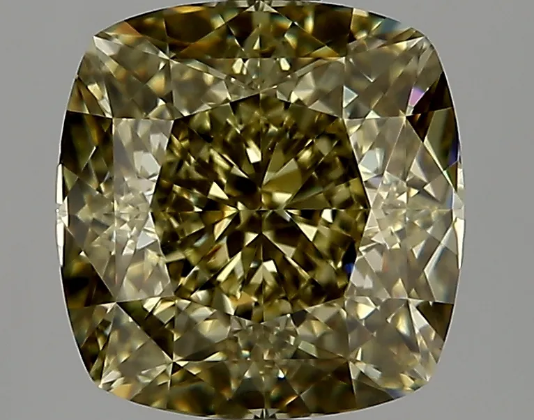 Cushion Brilliant 3.02 Gray VVS2 NON