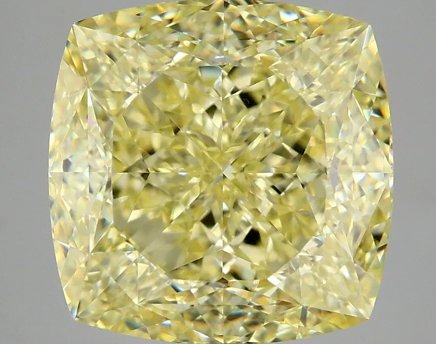 Cushion Brilliant 3.54 Yellow VVS1 NON