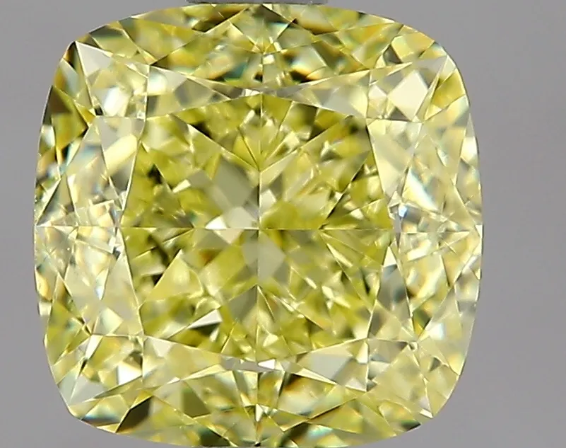 Cushion Brilliant 1.91 Yellow VS1 NON