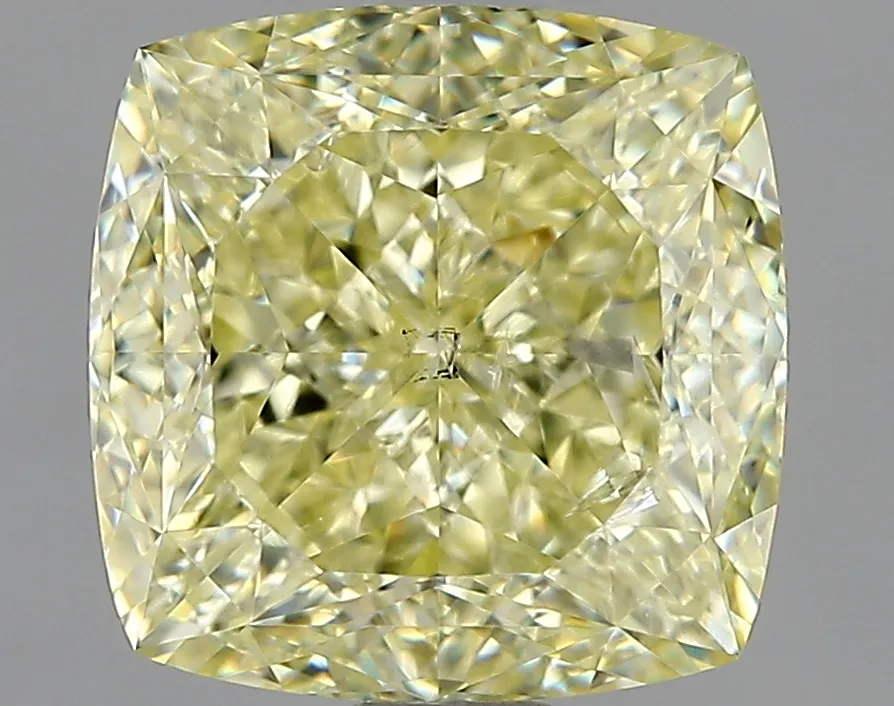 Cushion Brilliant 2.53 Yellow SI2 NON