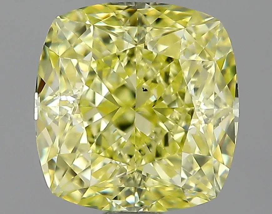 Cushion Brilliant 2.03 Yellow SI2 NON