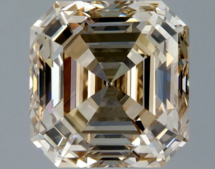 Asscher 3.13 Yellow VVS2 STG